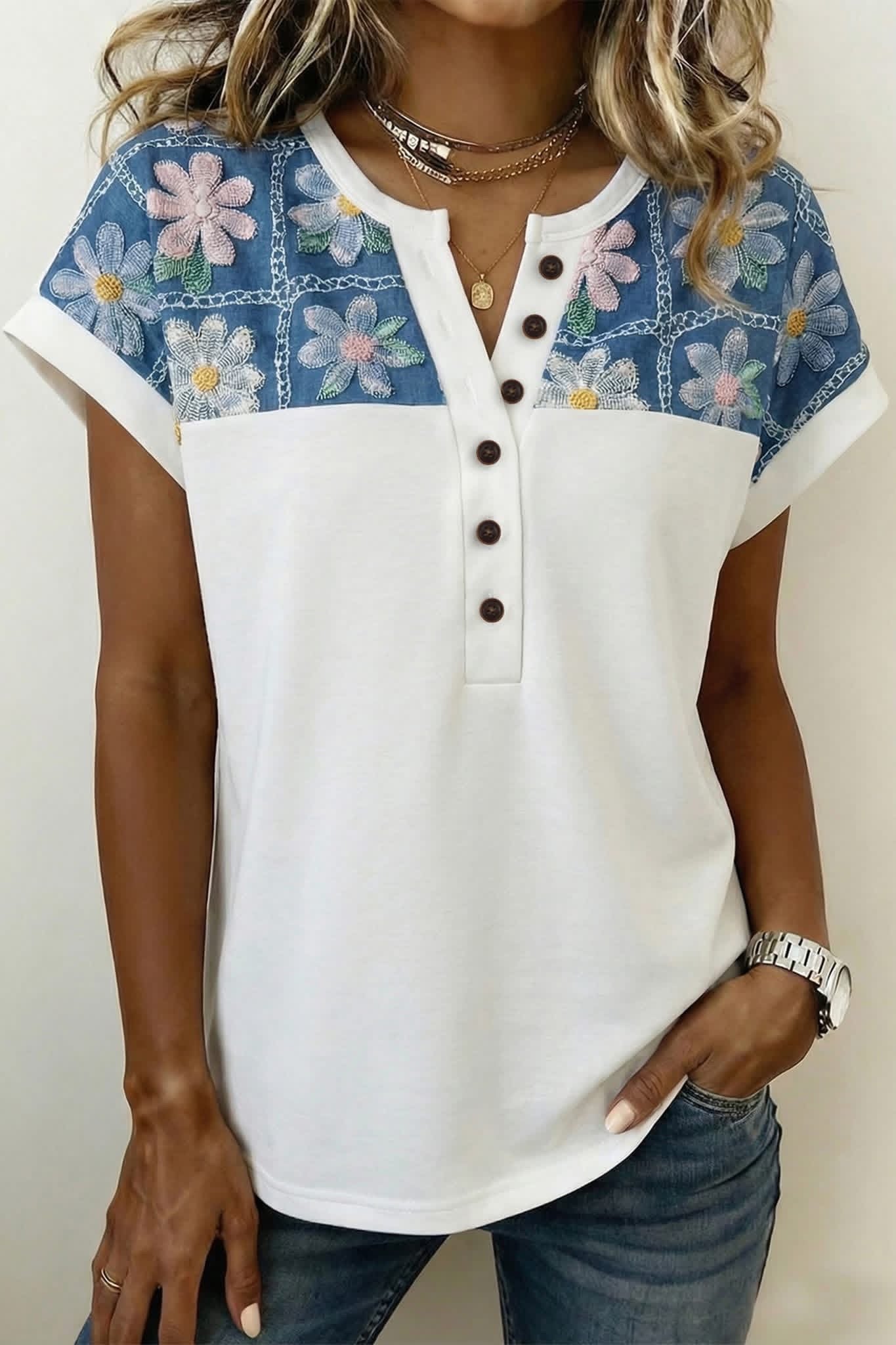Bloom & Button Everyday Top
