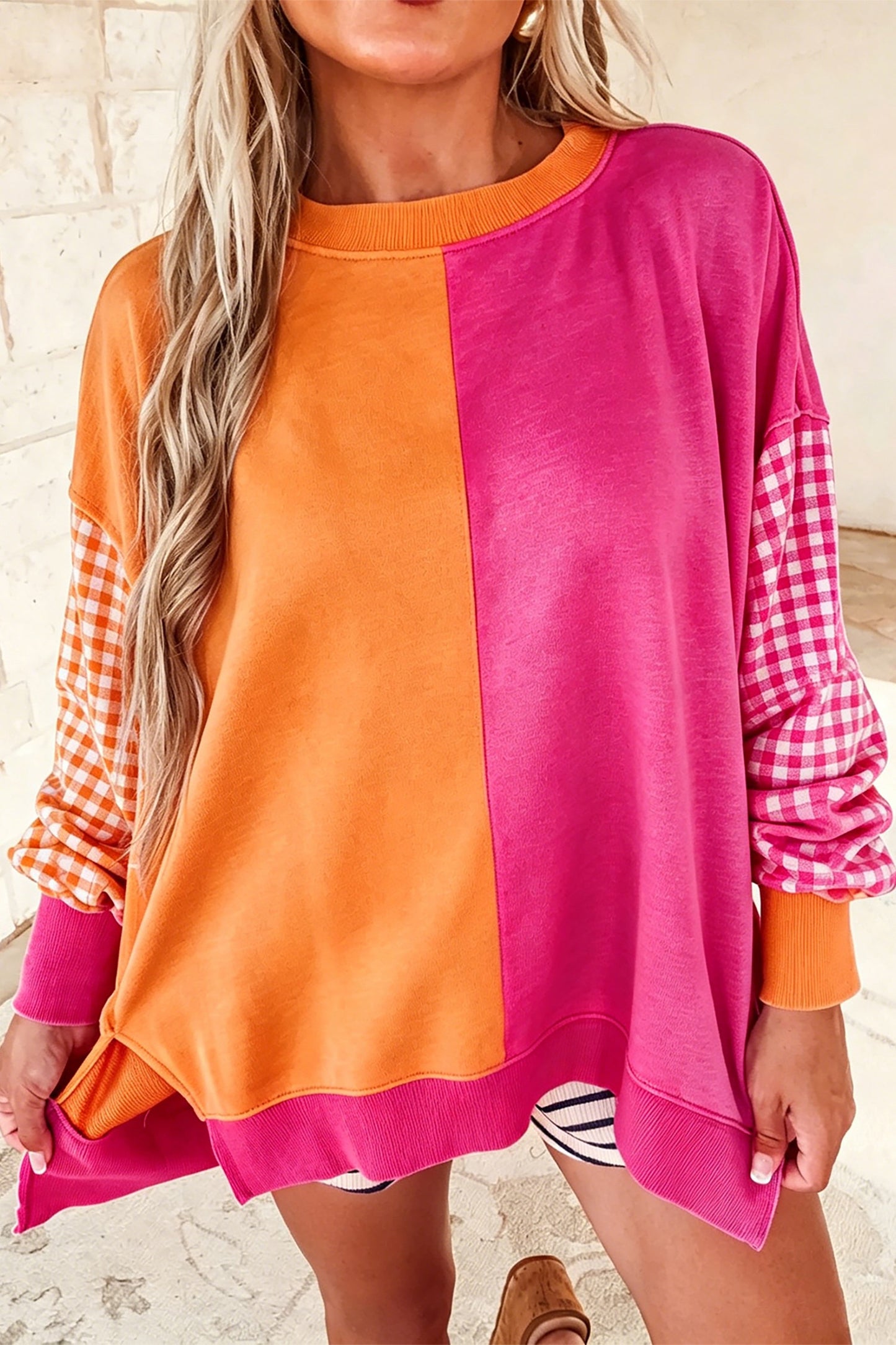 Sunset Social Colorblock Pullover