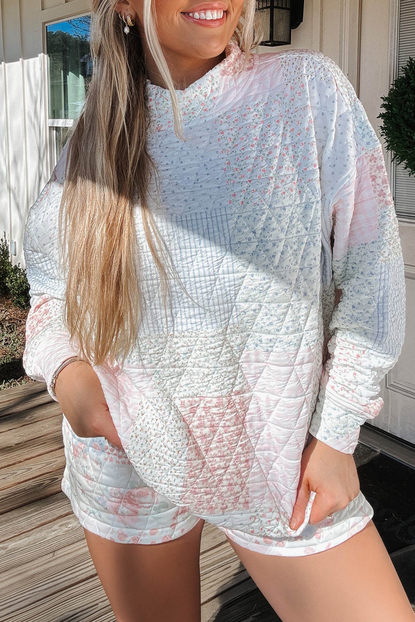 Cottage Bloom Quilted Set
