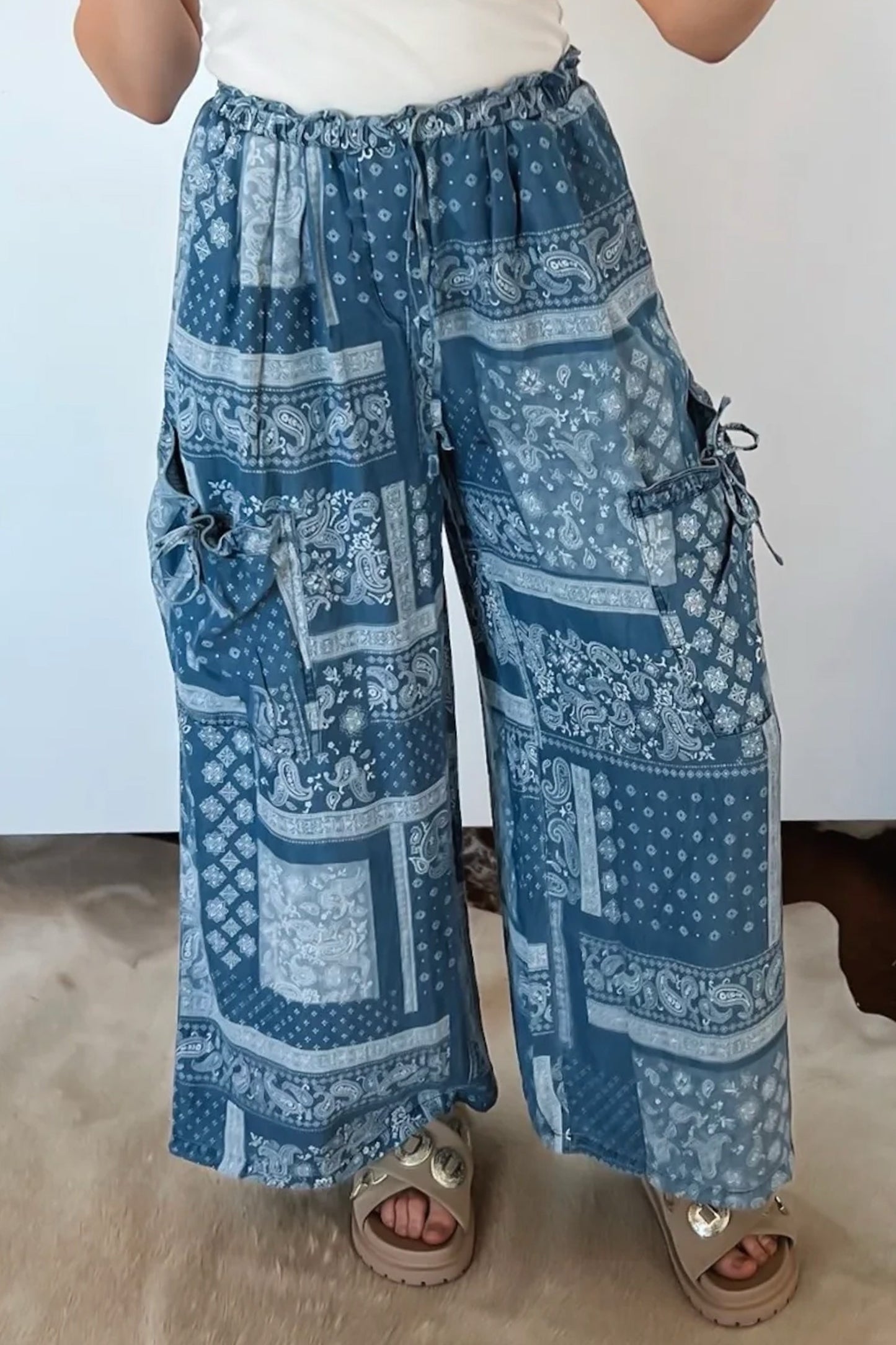 Blue Skies Bandana Pants
