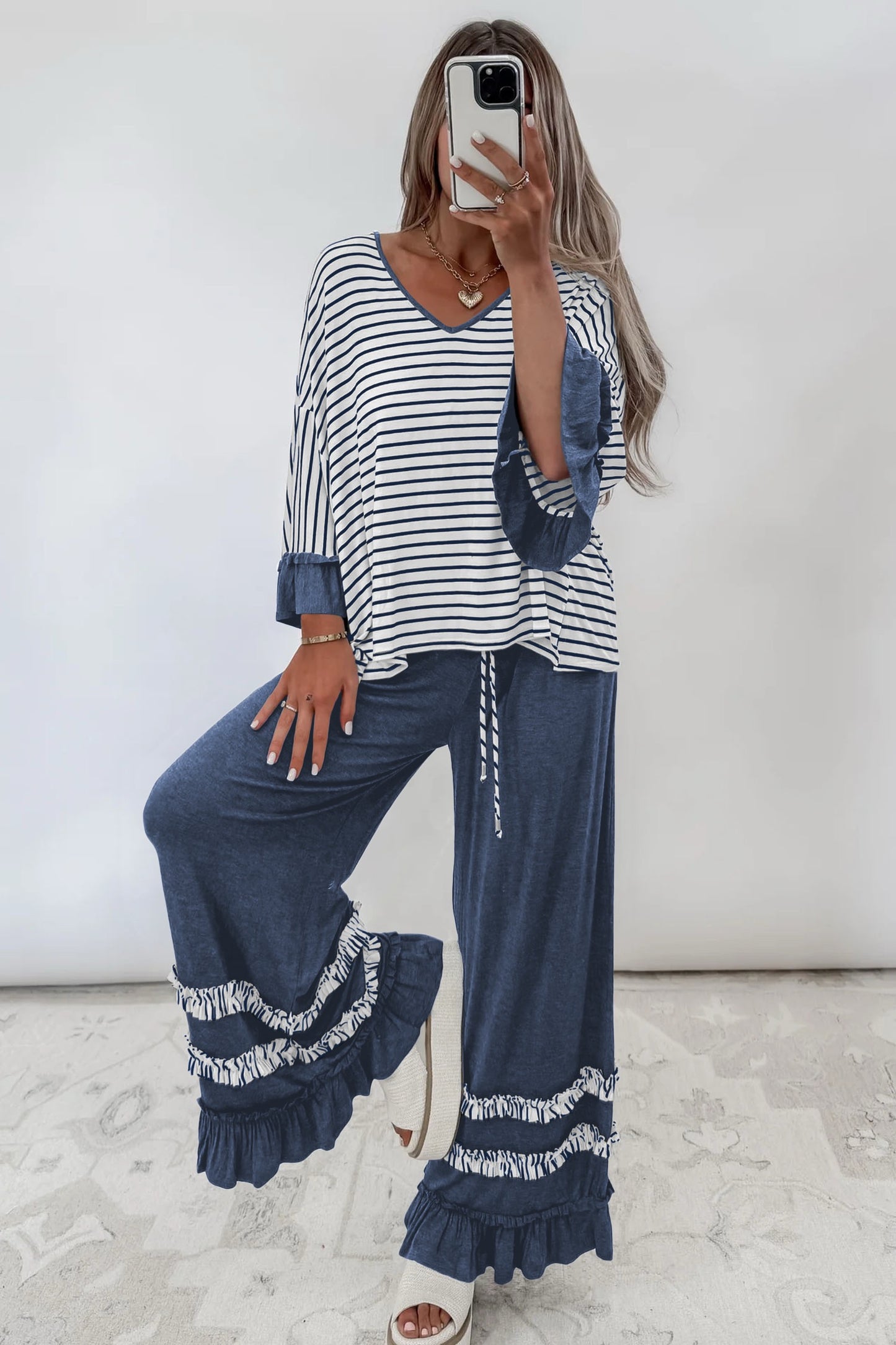 Ruffle & Stripes Set