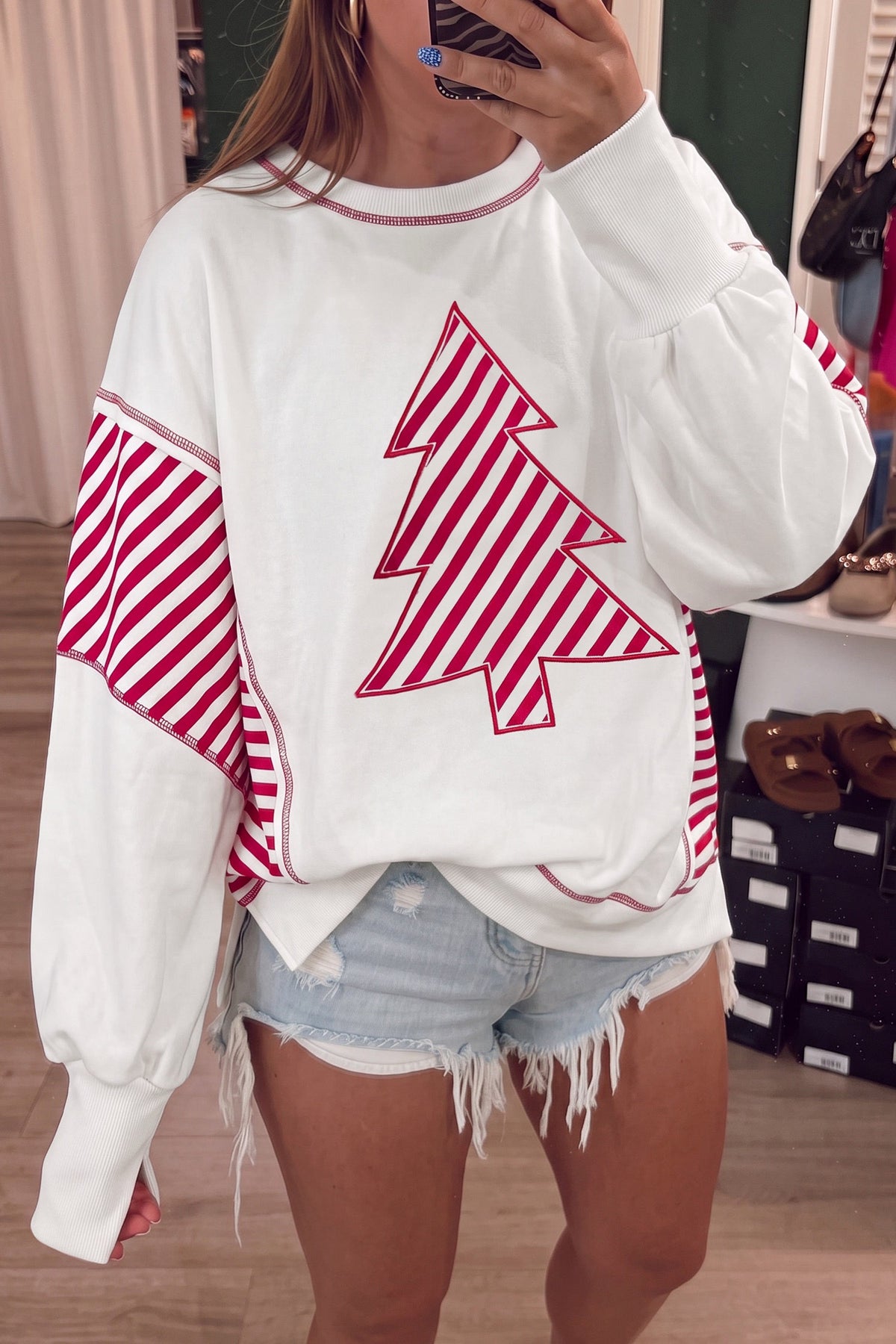 Candy Cane Sweatshirt