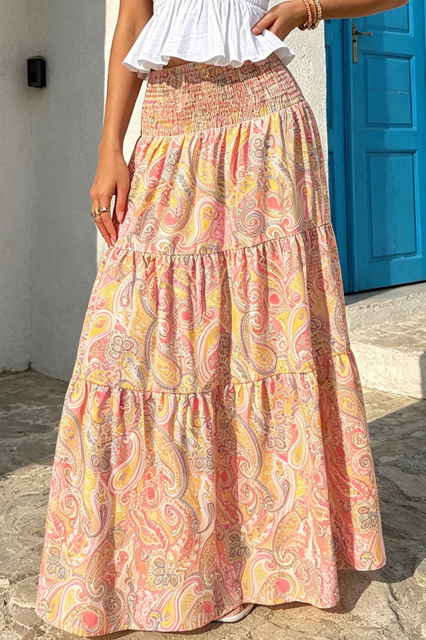 Paisley Paradise Maxi Skirt