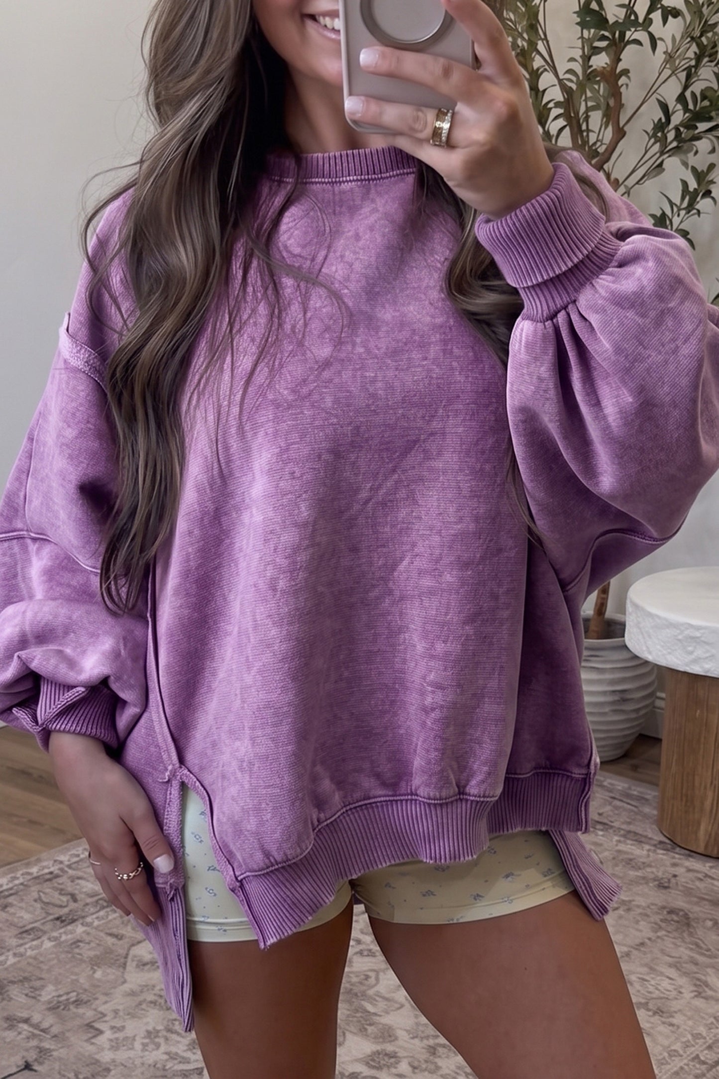Weekend Washed Oversized Pullover