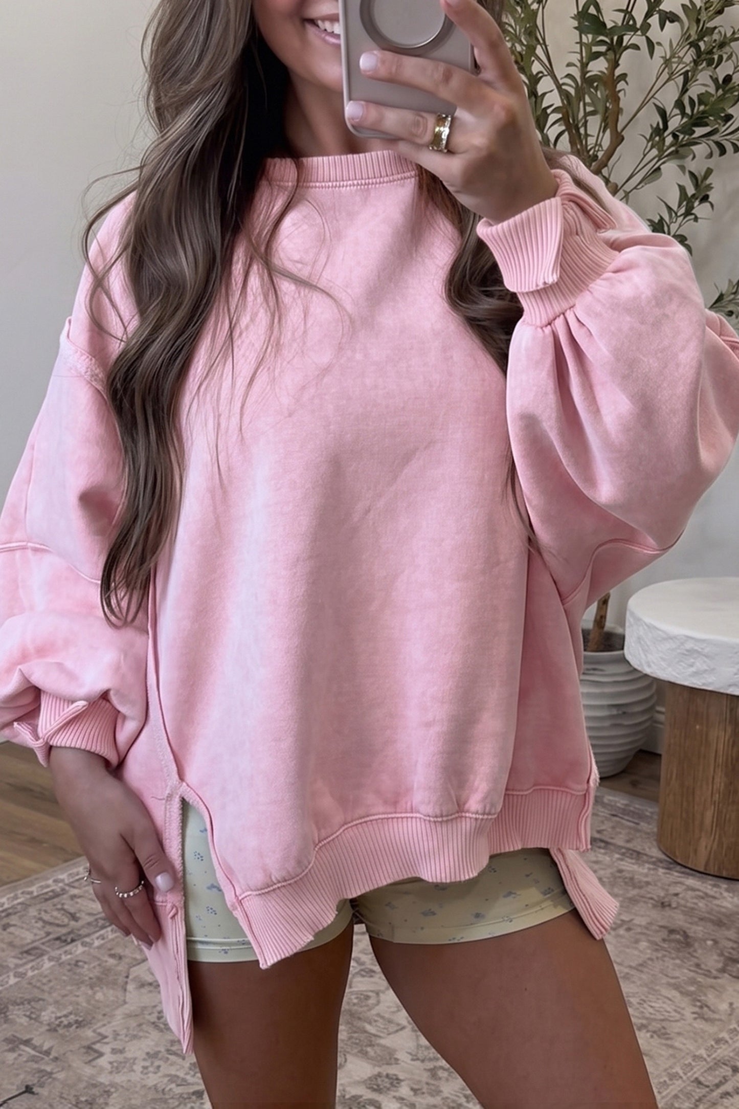 Weekend Washed Oversized Pullover