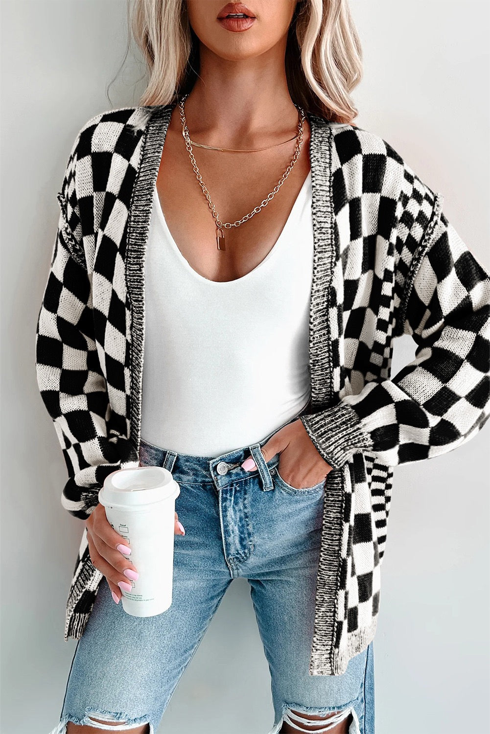 Checkmate Cozy Cardigan