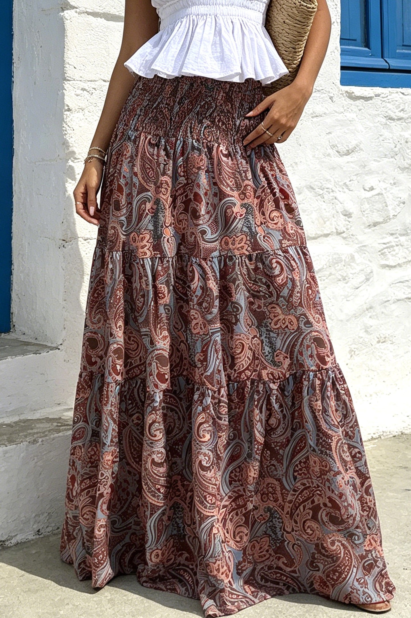 Paisley Paradise Maxi Skirt