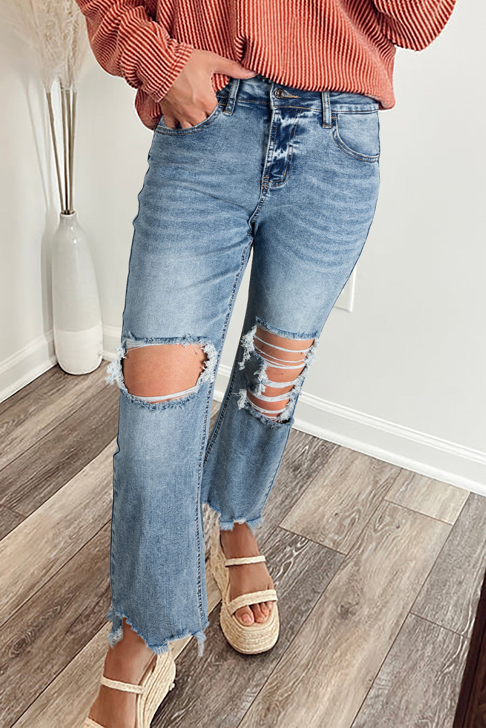 Carefree Cutout Jeans
