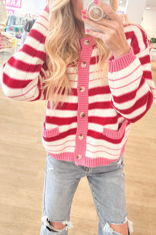 Sweetheart Stripe Cardigan