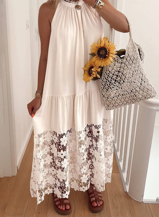 Graceful Bloom Lace Maxi