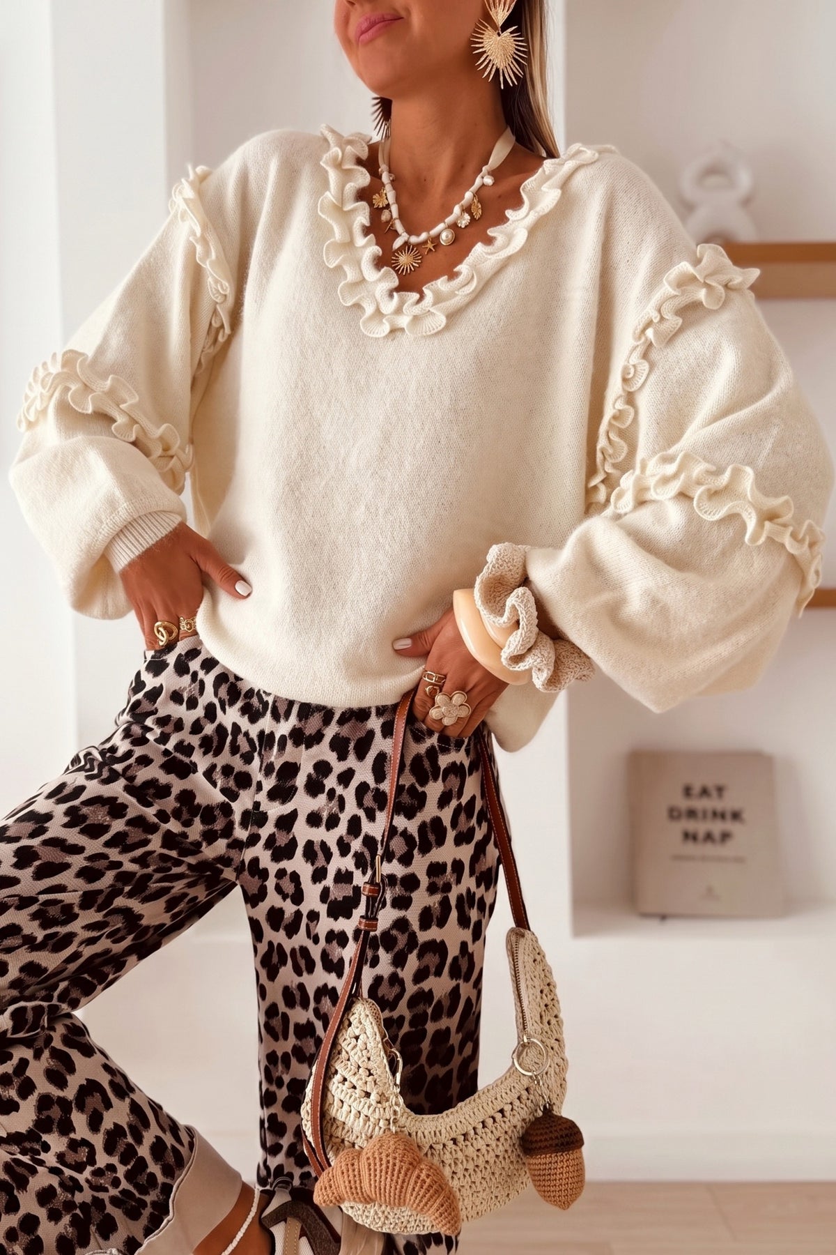 Ruffle Me Romantic Sweater