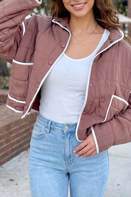 Mocha Mornings Quilted Jacket