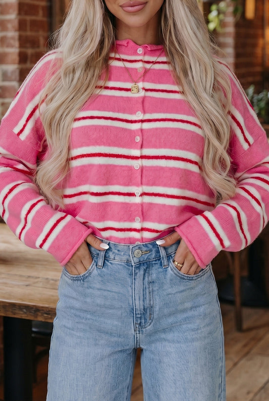 Sweetheart Stripe Cardigan