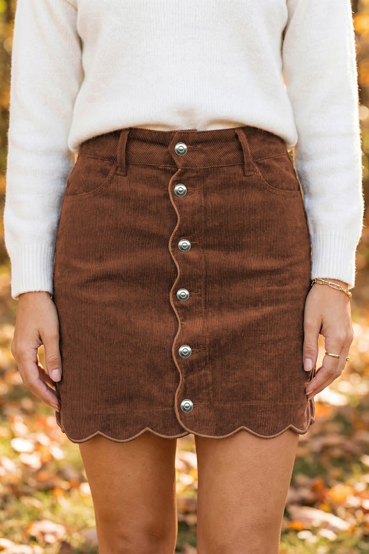 Autumn Stroll Corduroy Skirt