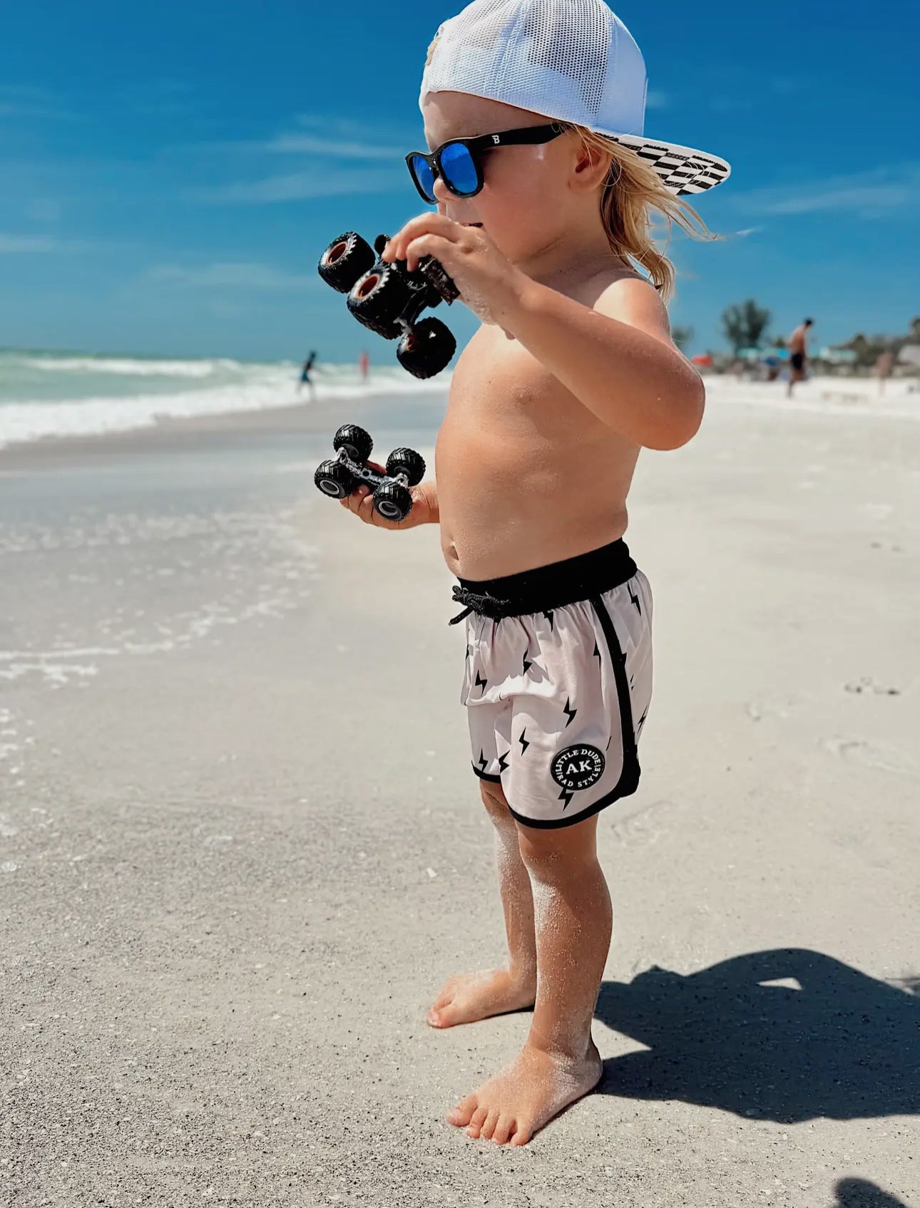 Retro Swim Trunks